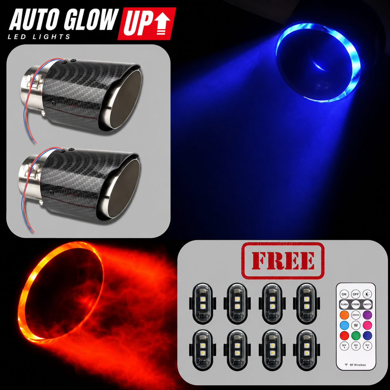 FireTail LED Exhaust Tip
